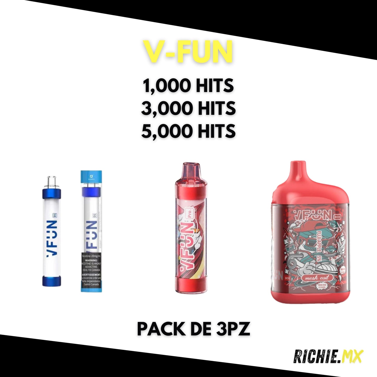 V-FUN PACK 3 PIEZAS