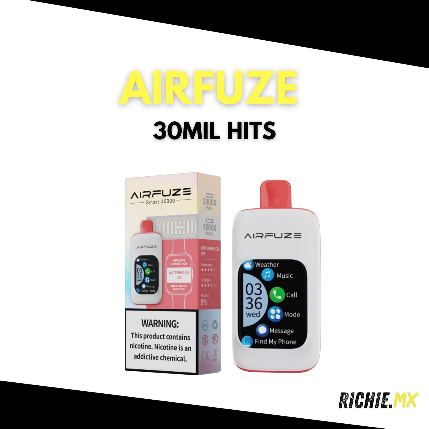 AIRFURZE 30MIL HITS (VAPE CELULAR)